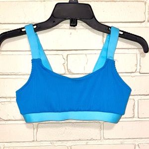 Blue and turquoise bikini